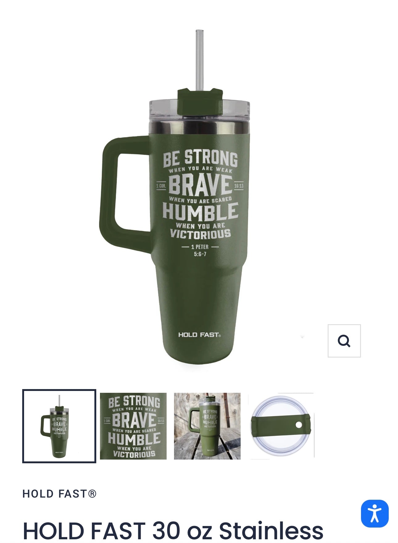 30oz Stainless Steel Tumbler with straw